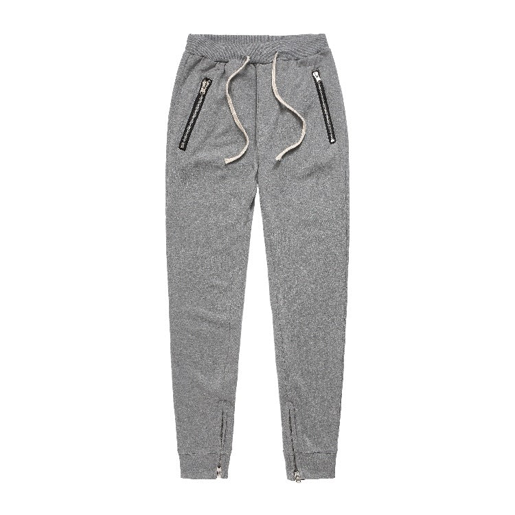 Herren Sportliche Jogginghose im modernen Design mit seitlichen Reißverschlüssen EB