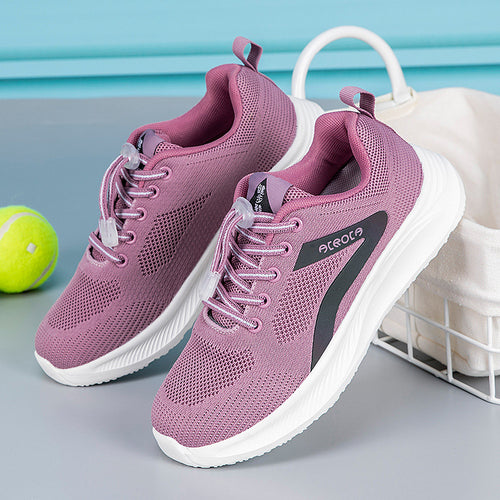 Damen Sportliche Trainingsschuhe mit atmungsaktivem Obermaterial und dämpfender Sohle EB