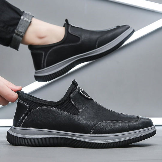Herren Bequeme Slip-On Freizeitschuhe mit atmungsaktiver Mesh-Einspritzung EB