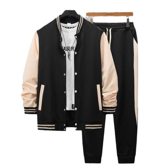 Herren Sportliches Sweat-Anzug-Set mit gestreiften Details EB