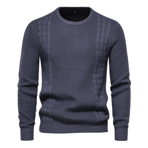 Herren Strickpullover mit modernem Strukturdesign EB