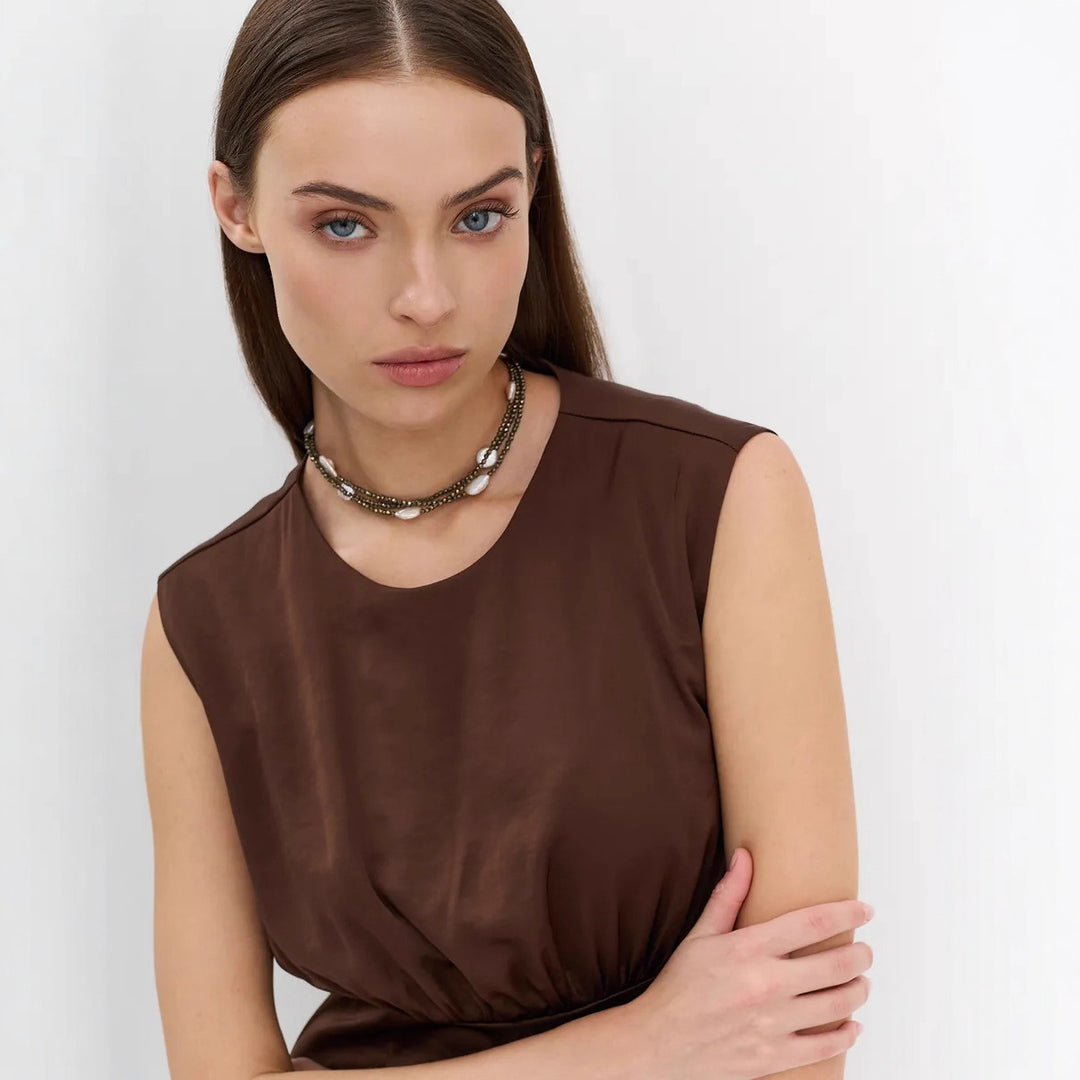 Damen Maxikleid mit elegantem Schnitt und raffinierter Taillierung EB