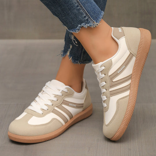 Damen Retro-Sneaker mit Gummisohle, leichtem Textilfutter und Komfortfußbett EB