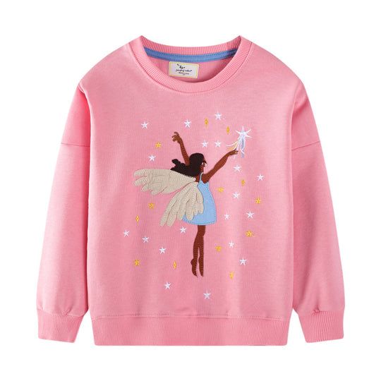 Mädchen Sweatshirt mit zauberhaftem Feen-Design EB