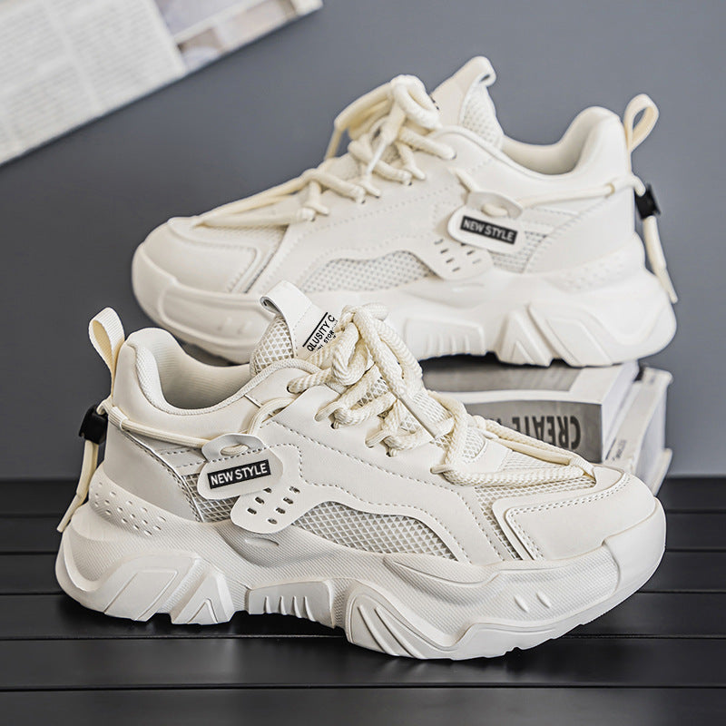 Damen Sportliche Stadt Sneakers mit atmungsaktiver Netzstruktur EB
