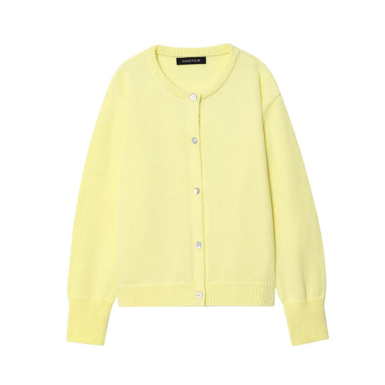 Damen Strickjacke mit Knopfdesign und gemütlichem Schnitt EB