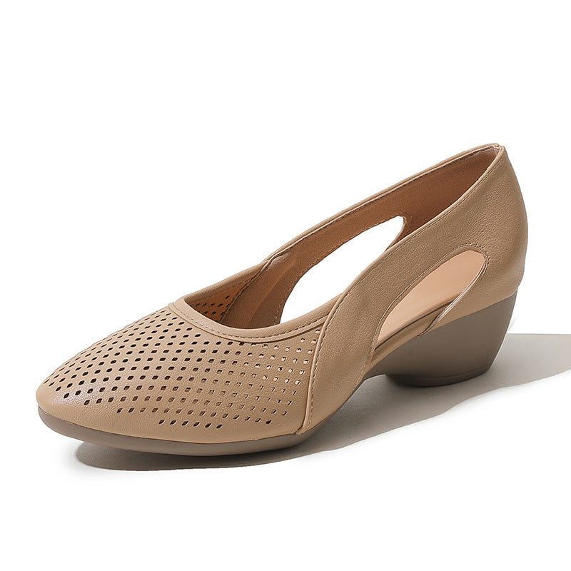 Damen Sling-Pumps mit atmungsaktivem Lochmuster EB