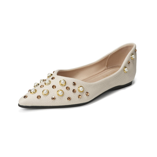 Damen Ballerinas mit modischem Schmuckdetail EB