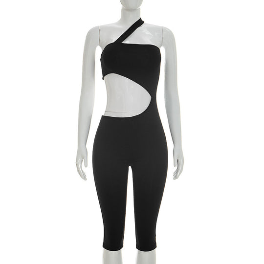 Damen Sportliches Set mit Crop-Top und Leggings EB