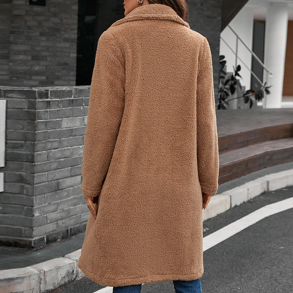 Damen Teddy-Mantel in Oversize-Style EB