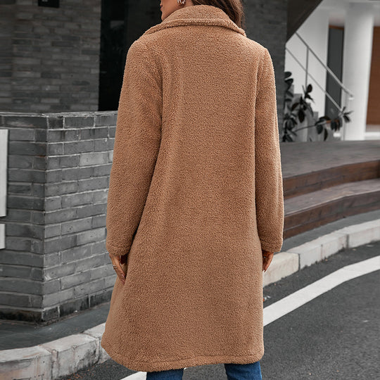 Damen Teddy-Mantel in Oversize-Style EB