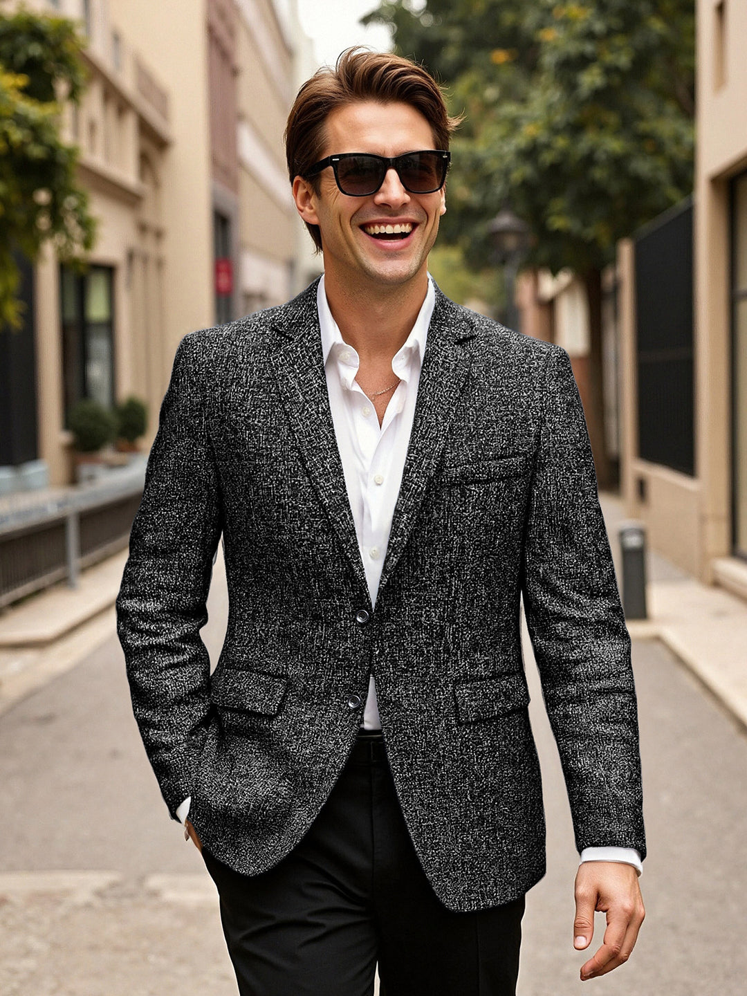 Herren eleganter Blazer aus Wolle EB