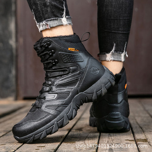 Damen Winterfestige Trekkingstiefel mit isolierendem Futter und rutschfester Sohle EB