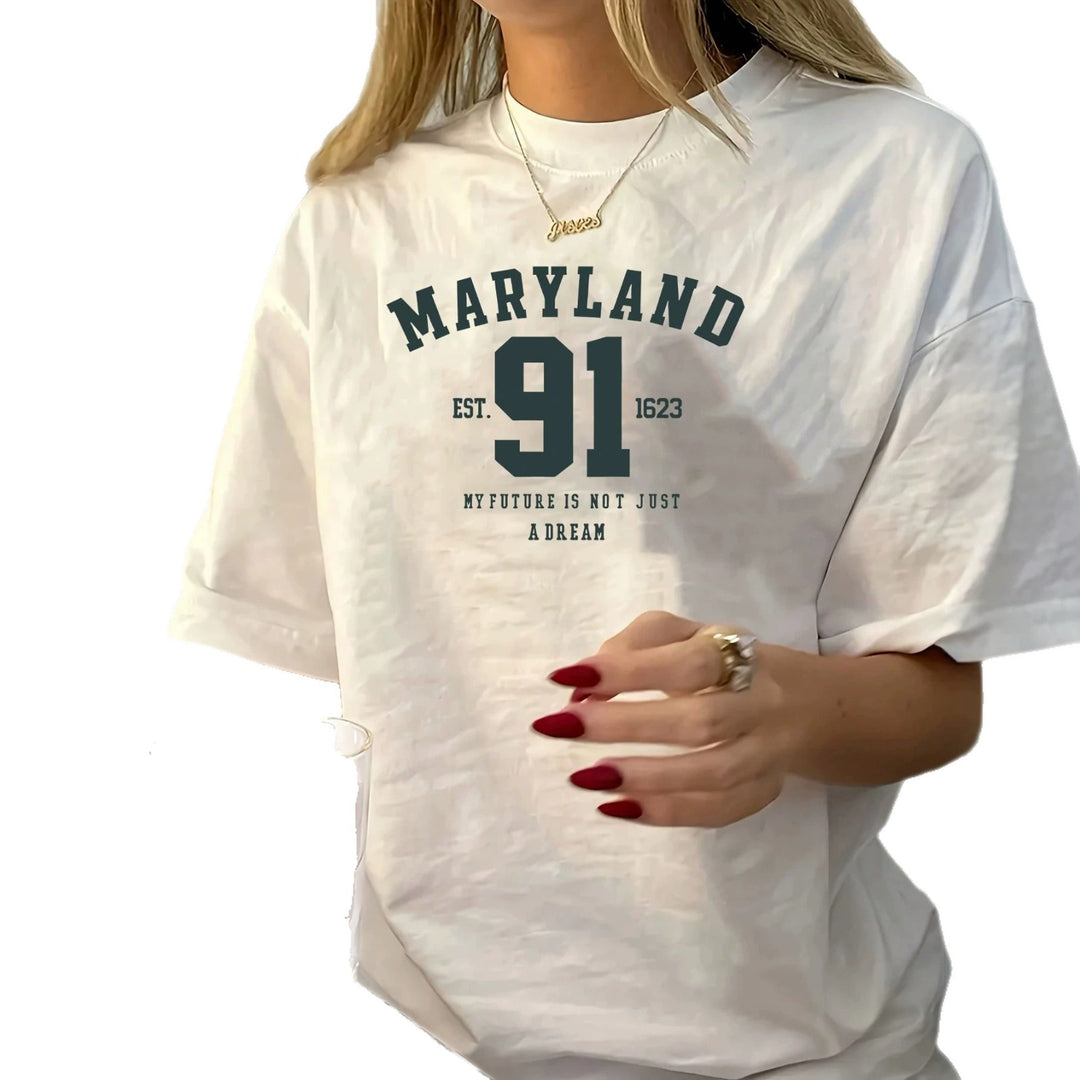 Damen oversized Bachelorette T-Shirt mit exklusivem Print EB