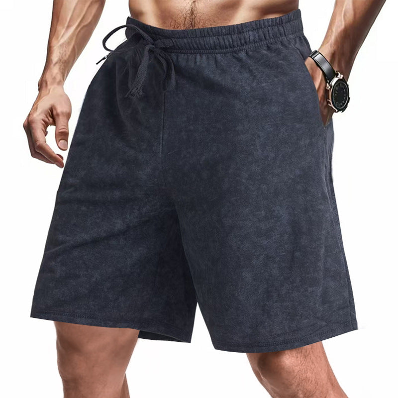 Herren bequeme Freizeit-Shorts aus sanftem Stoff mit verstellbarem Kordelzug EB