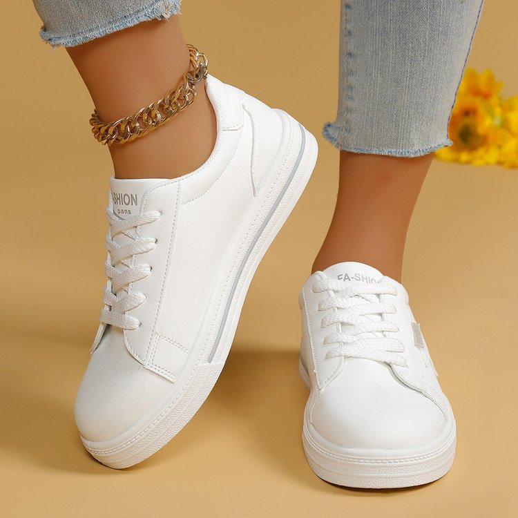 Damen Sneakers mit modischem Sternenmotiv und dämpfender Sohle EB