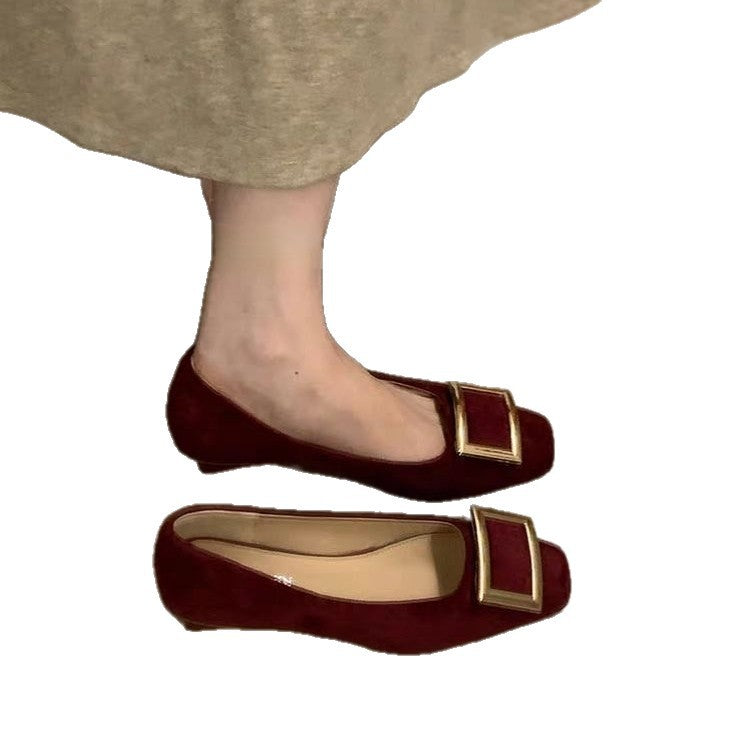 Damen Ballerinas mit elegantem Schnallen-Detail EB