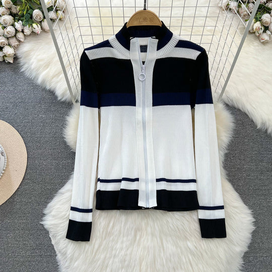 Damen sportliches Cardigan und Schlaghosen-Set EB