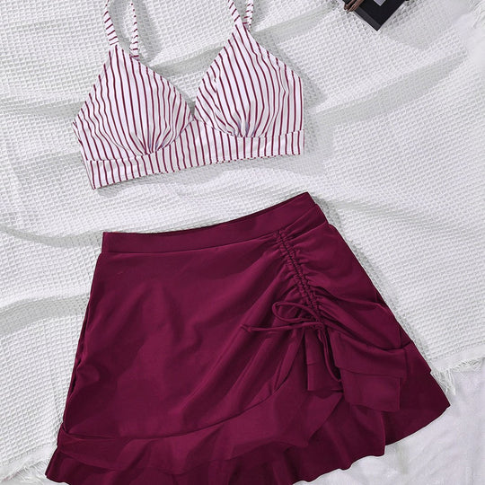 Damen Bikinioberteil mit elegantem Bralette-Schnitt und modischer Rüsche EB