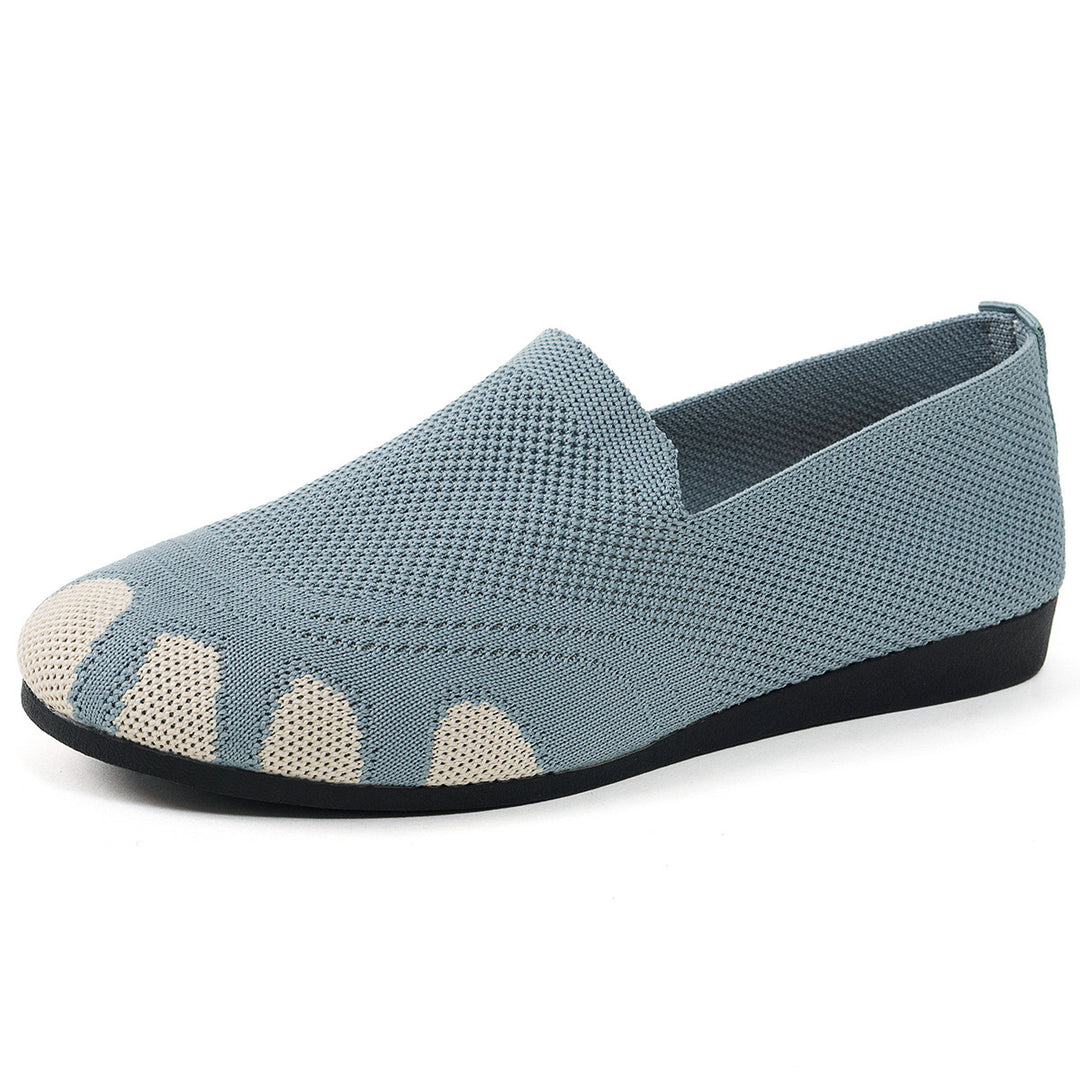 Damen komfortable Slipper mit innovativem Strickdesign EB