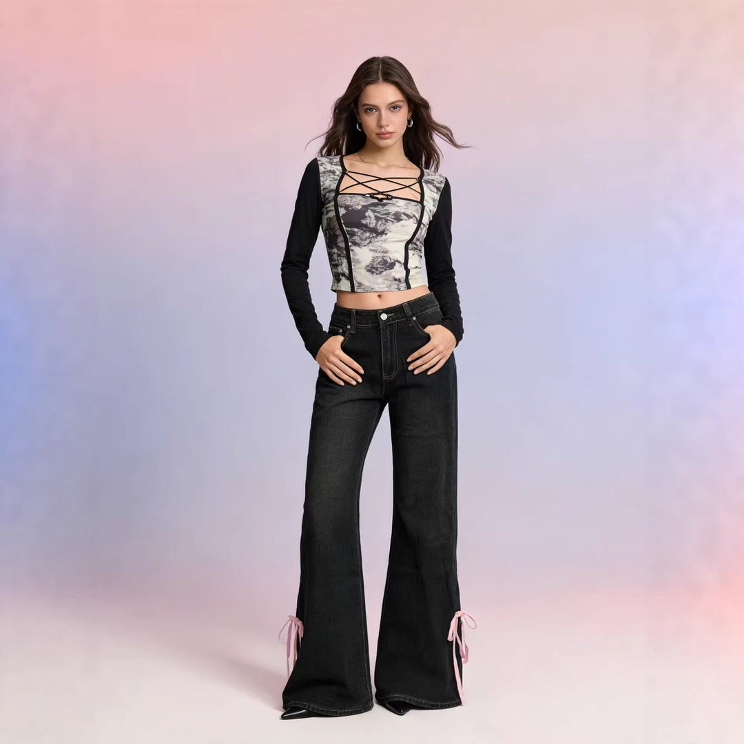 Damen Hochwertige vielseitige Jeanshose EB