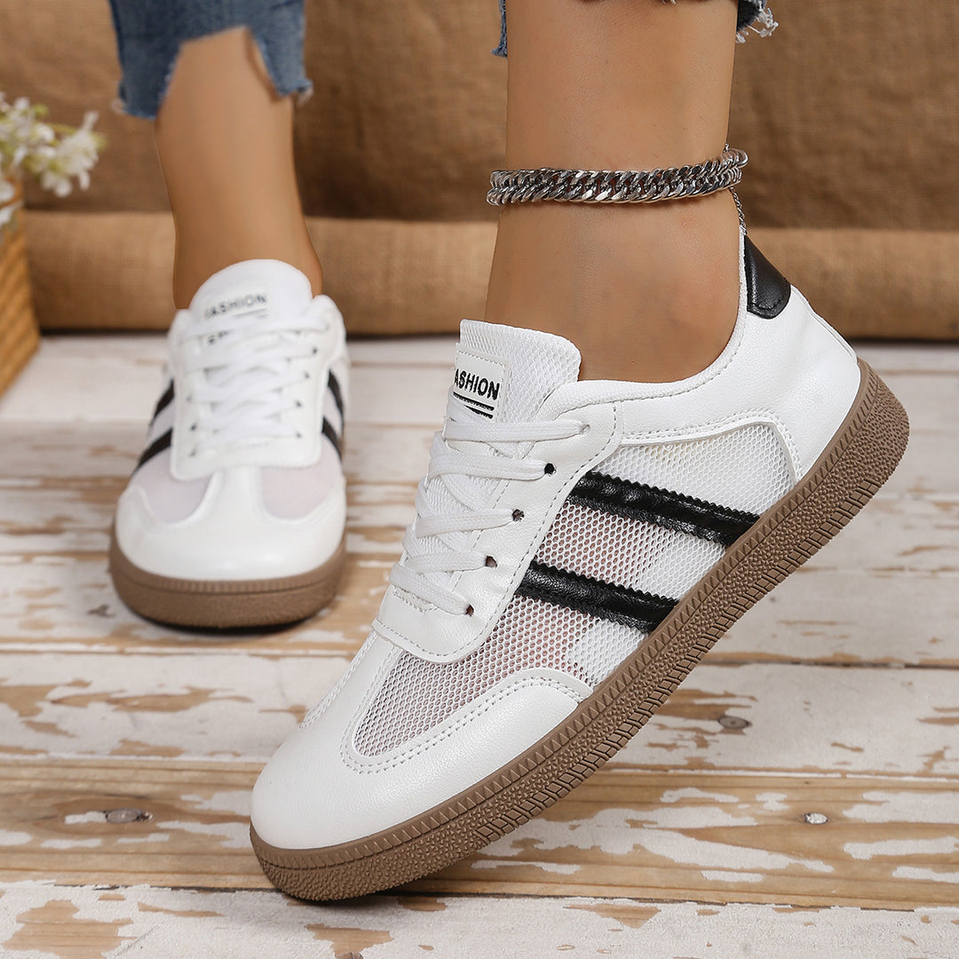 Damen Atmungsaktive Freizeitsneakers mit sportlichem Mesh-Obermaterial und flexiblem Sohlenprofil EB