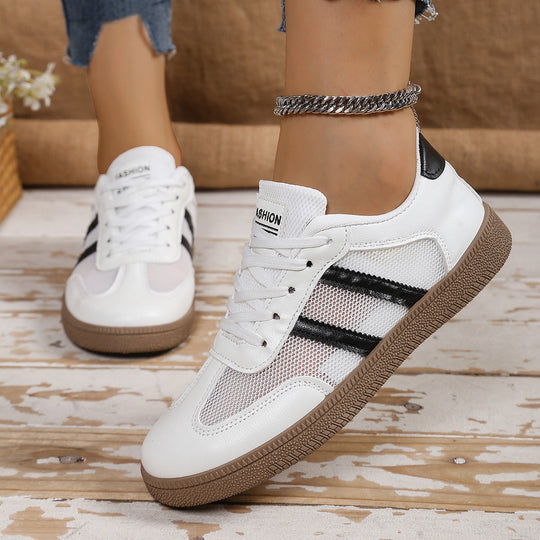 Damen Atmungsaktive Freizeitsneakers mit sportlichem Mesh-Obermaterial und flexiblem Sohlenprofil EB