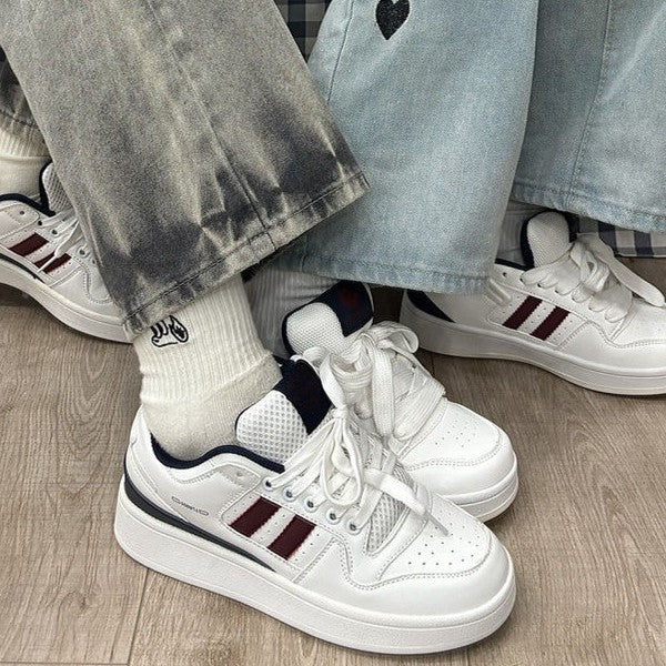 Damen Sneakers im sportlichen Retro-Stil mit atmungsaktiver Mesh-Oberfläche EB