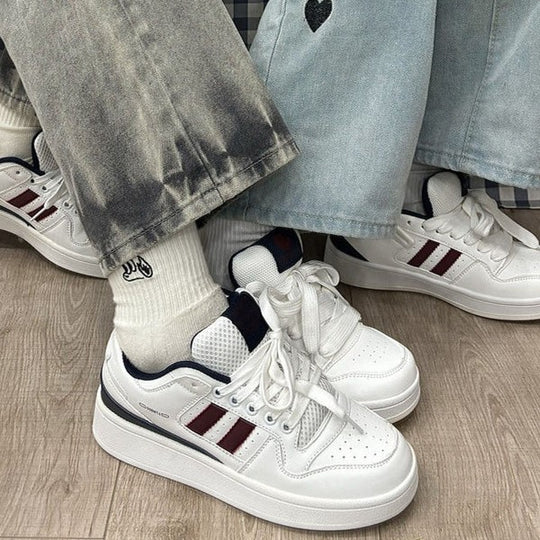 Damen Sneakers im sportlichen Retro-Stil mit atmungsaktiver Mesh-Oberfläche EB