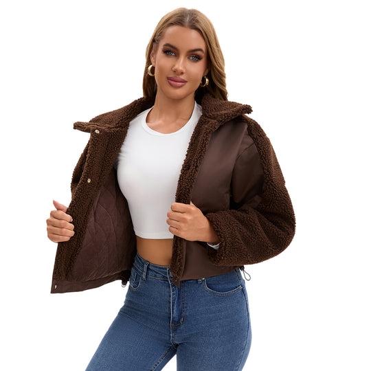 Damen Freizeitjacke mit kuscheligem Fleecebesatz EB