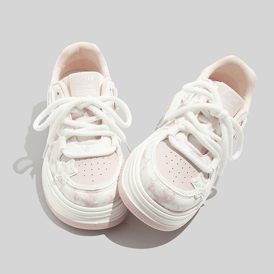 Damen Sportliche Sneakers mit einzigartigem Sternenmotiv und dämpfender Sohle EB