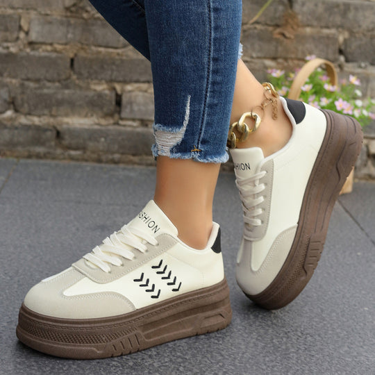 Damen Sneakers mit dicker Laufsohle und modischem Design EB