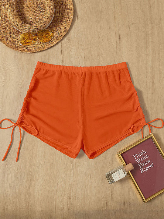 Damen Bequeme Badeshorts mit Rüschendetails EB