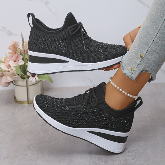 Damen Sportliche Sneakers mit atmungsaktivem Obermaterial und modischem Design EB