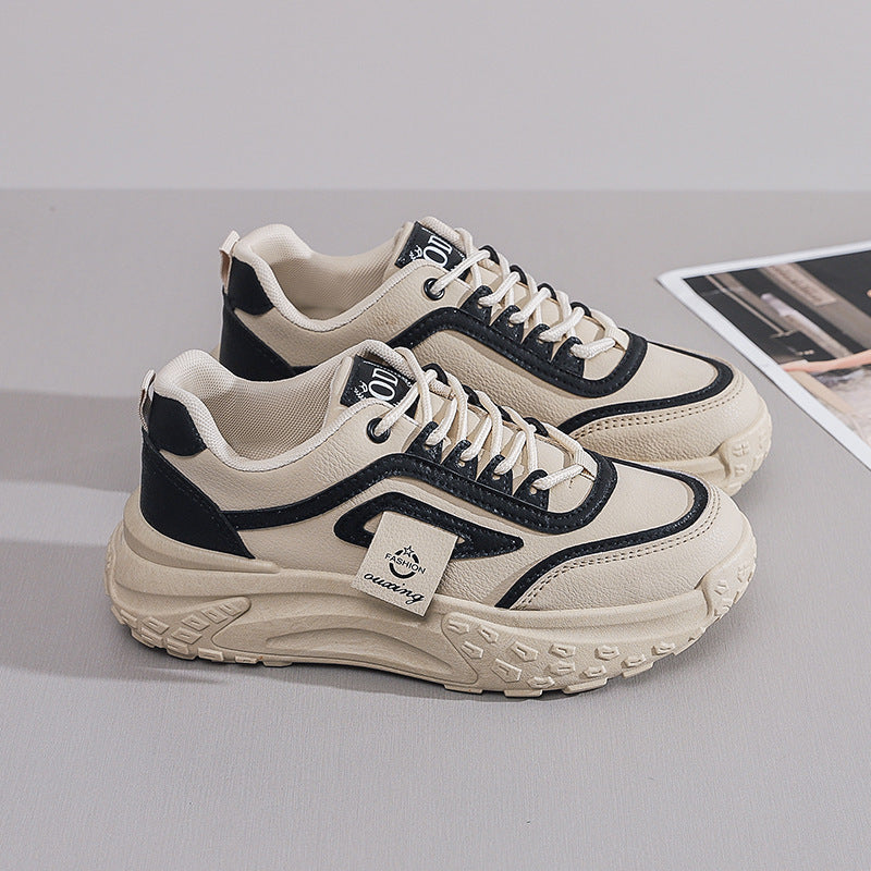 Damen Sportliche Chunky Sneakers mit atmungsaktivem Obermaterial und dämpfender Sohle EB