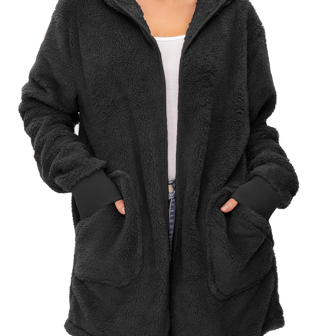 Damen weicher Fleece-Mantels EB