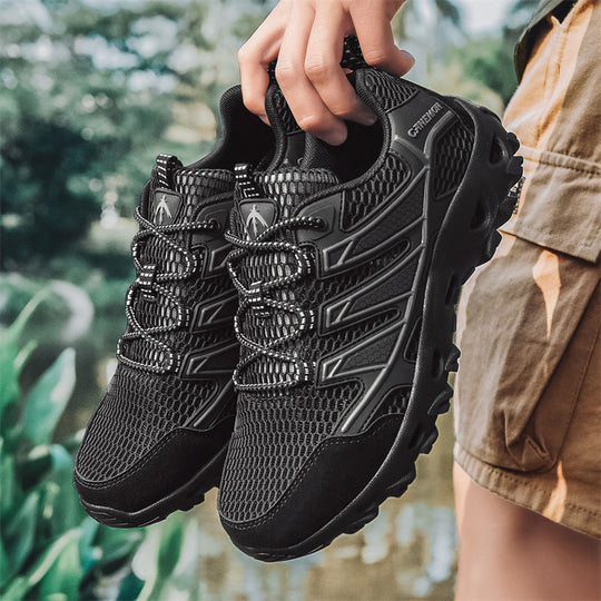 Damen Sportliche Outdoor-Sneaker mit atmungsaktiver Mesh-Oberfläche und rutschfester Sohle EB