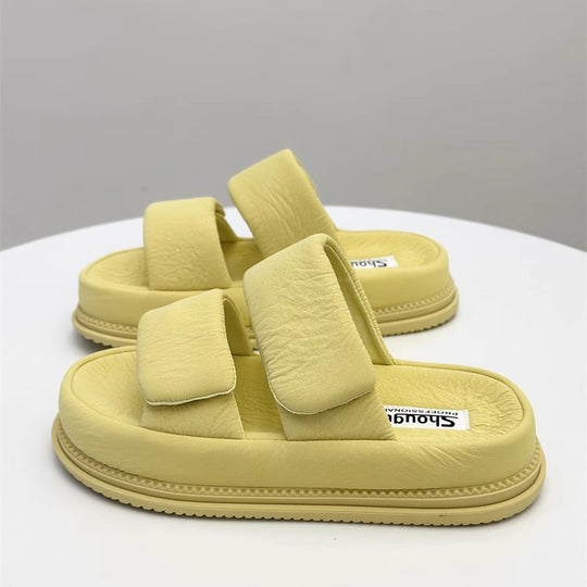 Damen bequeme Komfort-Pantoletten mit regulierbarem Riemendesign und ergonomischer Fußbettgestaltung EB