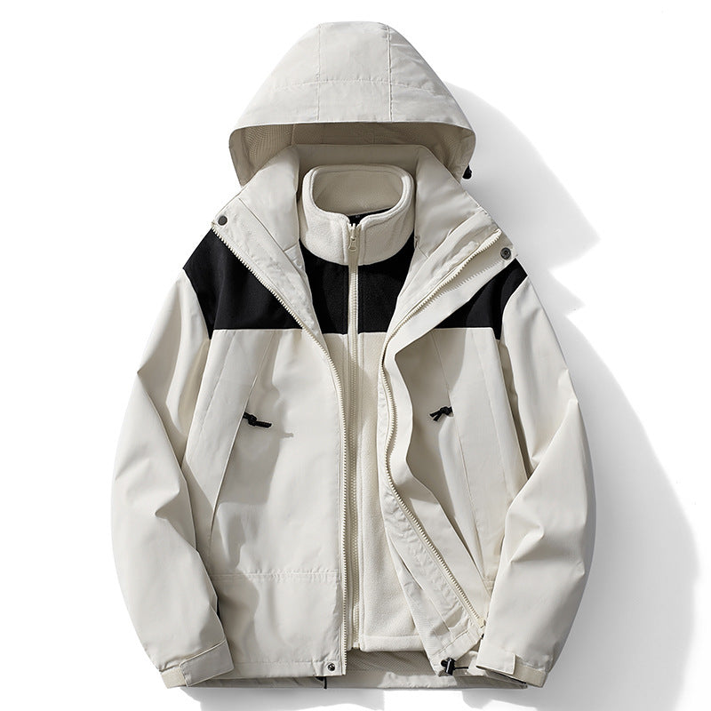 Damen Zweilagiger Outdoorparka mit abnehmbarer Fleece-Innenjacke EB