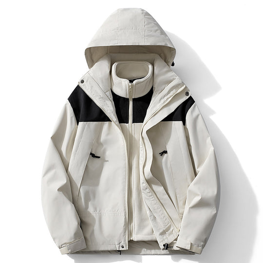 Damen Zweilagiger Outdoorparka mit abnehmbarer Fleece-Innenjacke EB