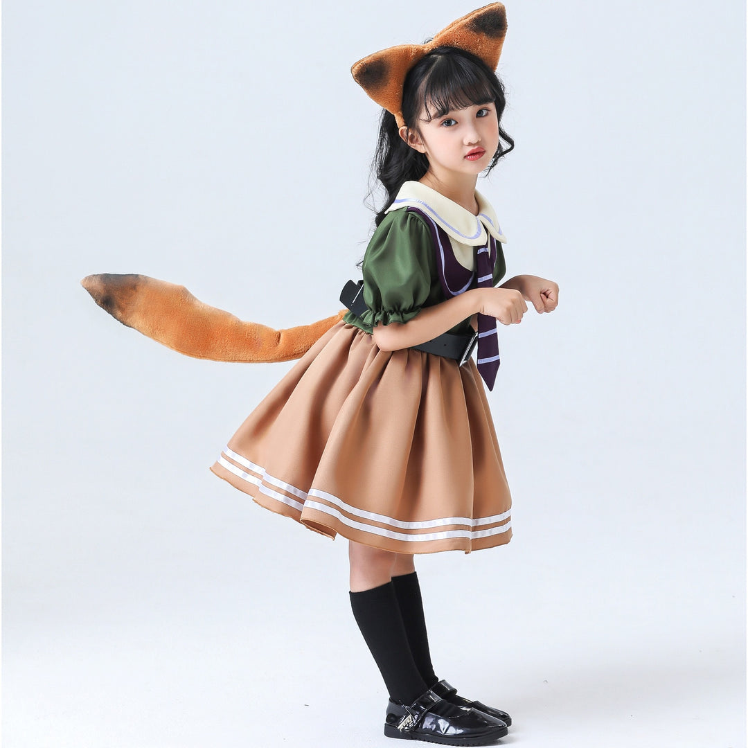Mädchen niedliches Fuchs-Kostüm EB