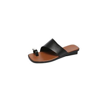 Damen modische Komfortslides mit elegantem Riemen EB