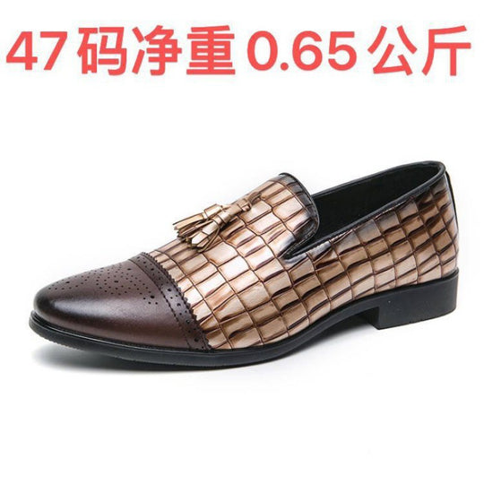 Herren Elegante Mokassins aus hochwertigem Leder mit modischem Mustermix EB