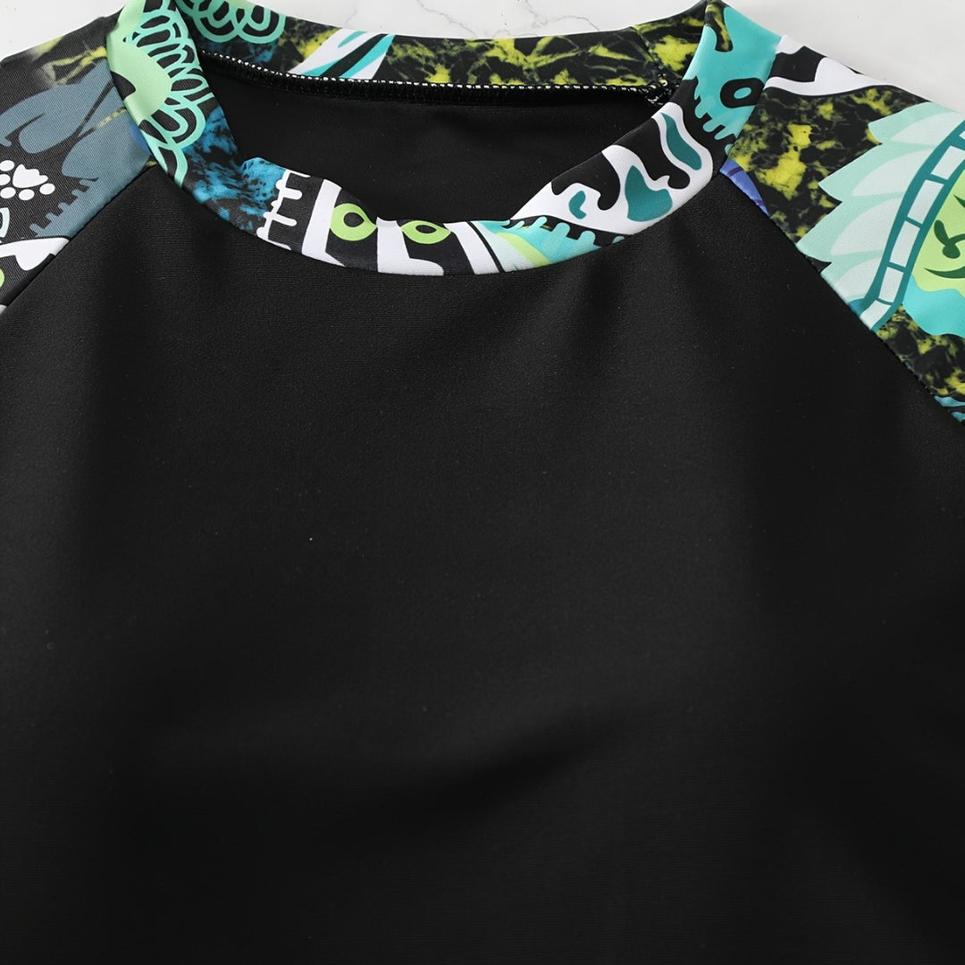 Damen Rashguard mit kurzen Badeshorts EB