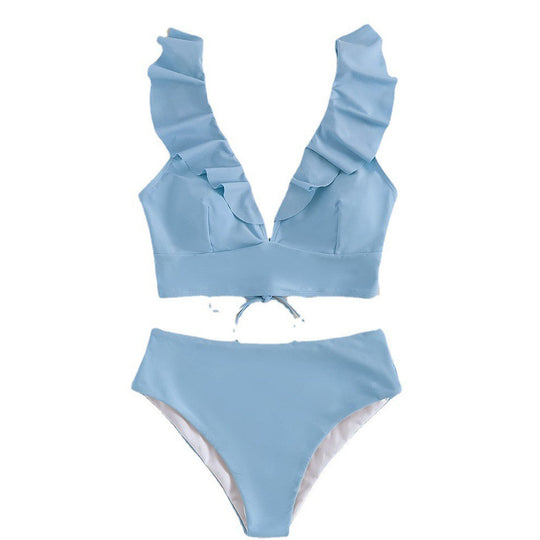 Damen Bikiniset mit verspielten Rüschendetails EB