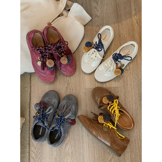 Damen Bequeme Freizeitsneaker mit verspielten Applikationen EB