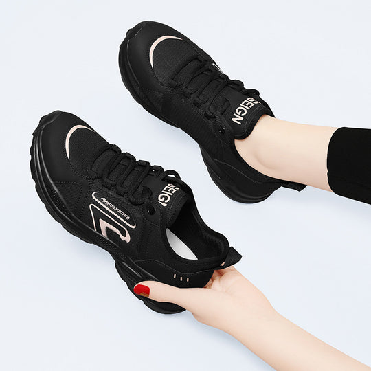 Damen Sportliche und atmungsaktive Lauf-Sneaker mit rutschfester Sohle EB