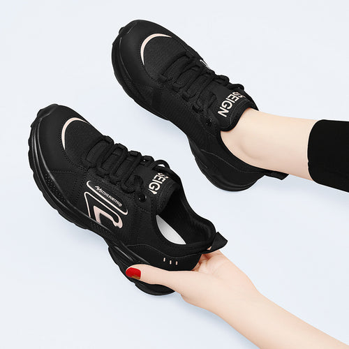 Damen Sportliche und atmungsaktive Lauf-Sneaker mit rutschfester Sohle EB