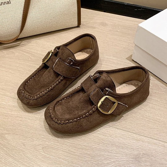 Damen Mokassins mit modischem Schnallenakzent EB