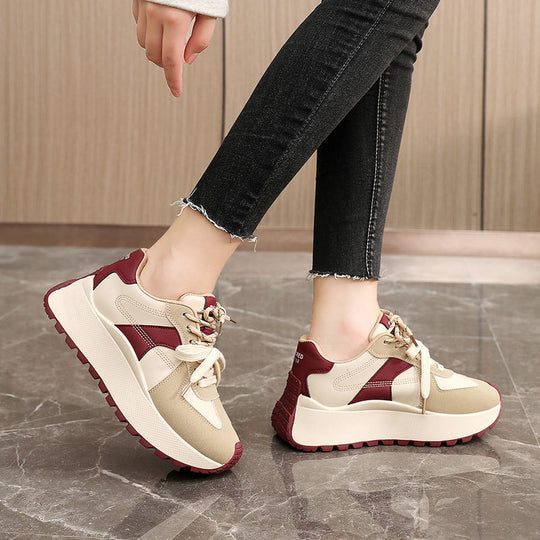 Damen Sportliche Chunky Sneakers mit dämpfendem Sohlenprofil EB
